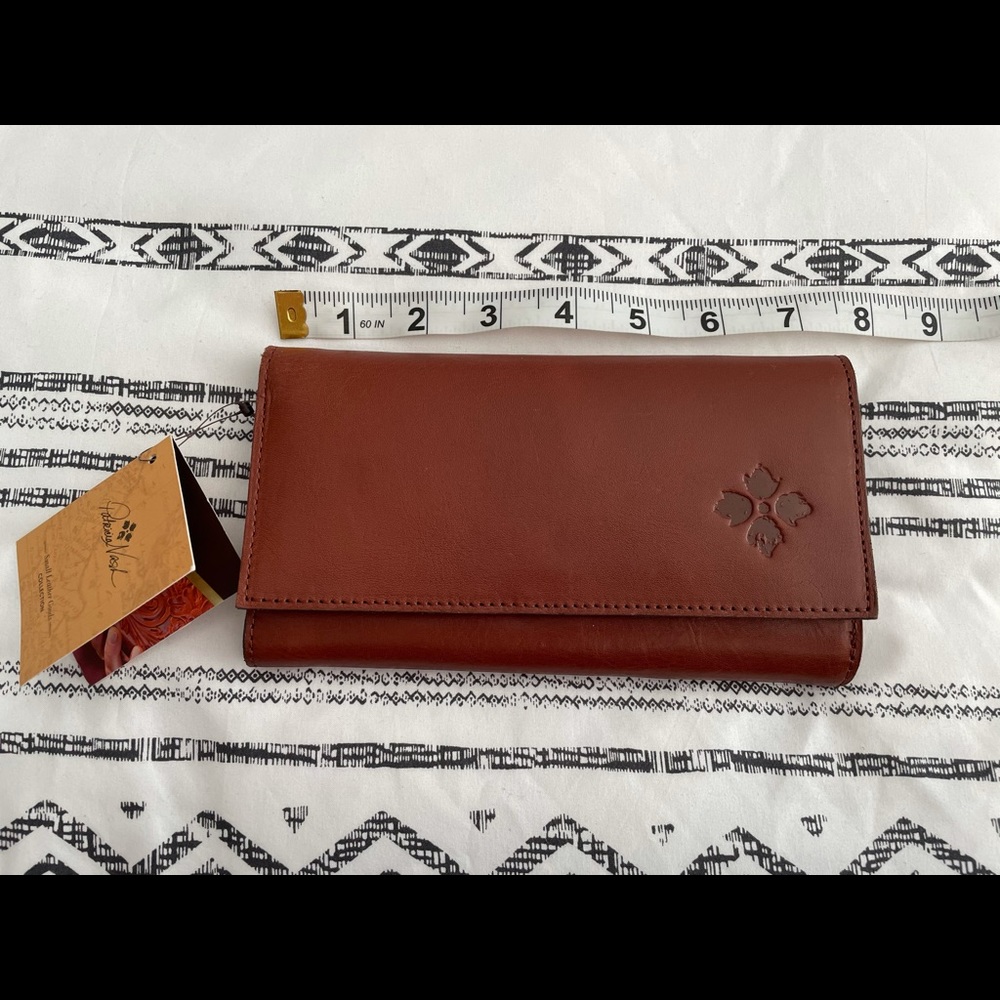 Patricia Nash Dark Cognac Wallet